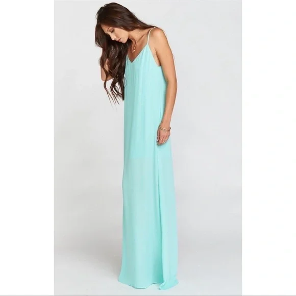 Show Me Your MuMu | Dresses | Show Me Your Mumu Jolie Maxi Dress In Sea  Glass Crisp | Poshmark